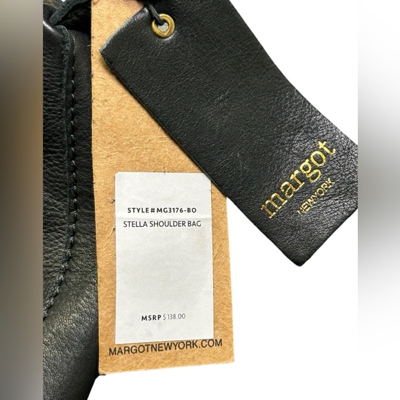 MARGOT Stella Shoulder Bag black leather NWT - Picture 3 of 9